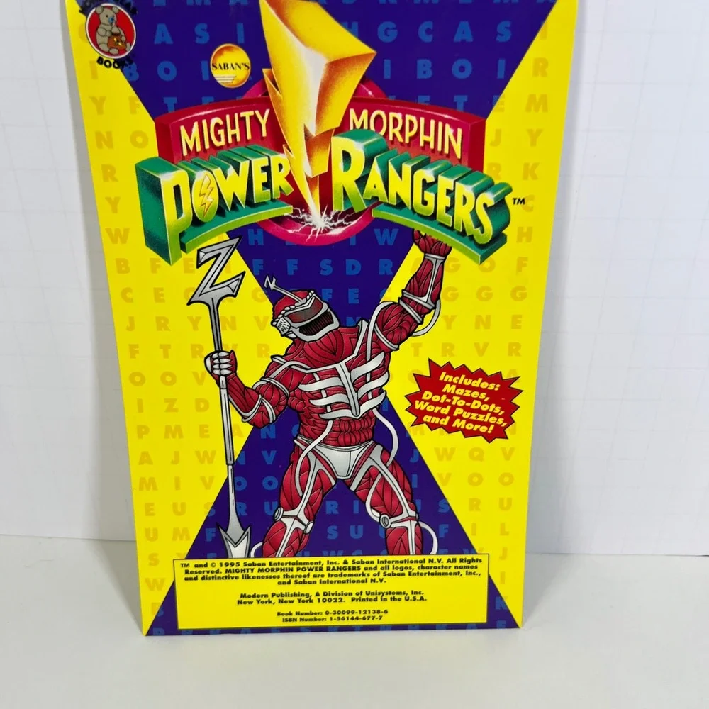 Vintage 1995 Mighty Morphin Power Rangers Coloring Activity Book Lord Zedd Saban